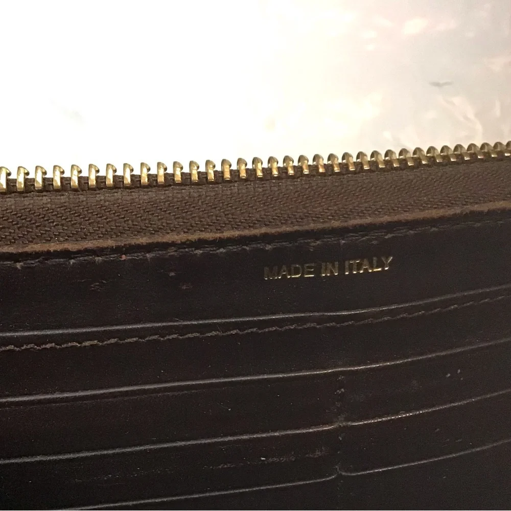 Burberry Studded Haymarket Zip Around Wallet - Picture 6 of 11